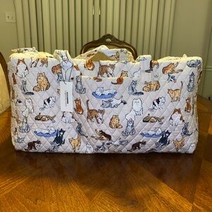 NWT Vera Bradley Large Travel Duffel A Cat’s Life